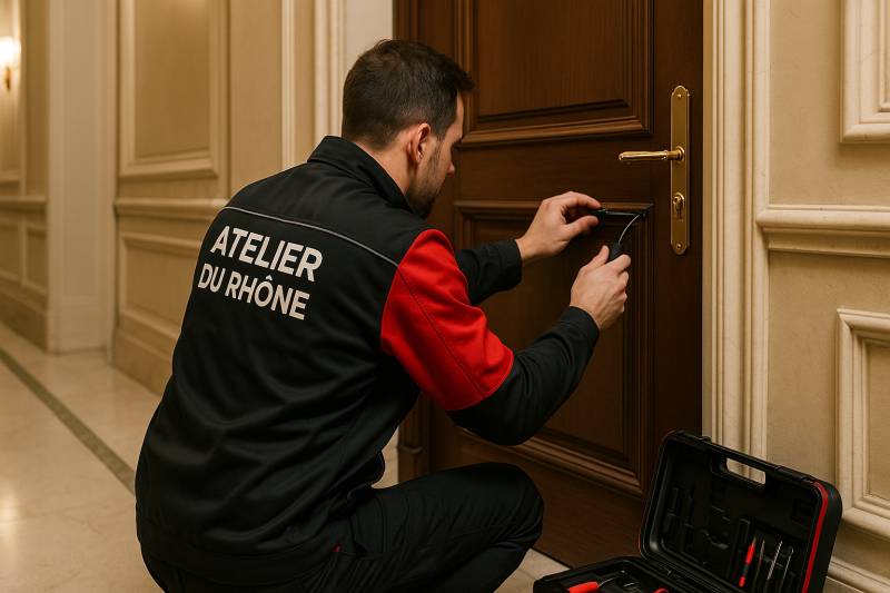 Intervention d'un serrurier pour ouverture d'une porte à Lyon 7