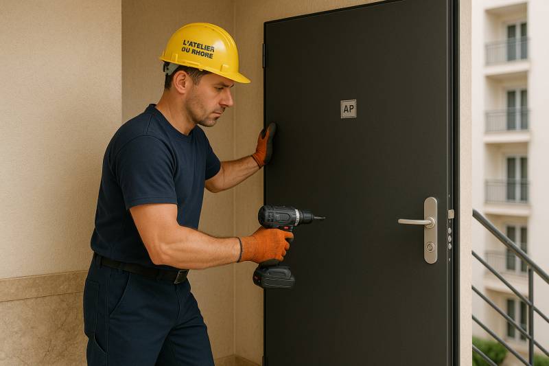 Serrurier pour installation d'une porte blindée à Lyon 8 (69008)