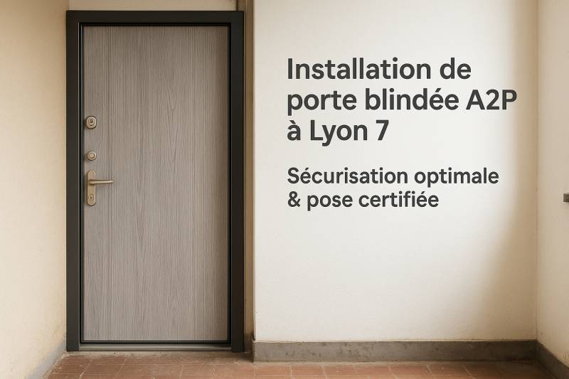 Serrurier expert en installation de porte blindée A2P à Lyon 7 (BP1 à BP3)