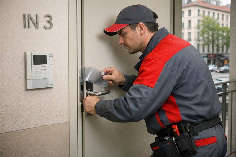 Ouverture d'une porte claquée par notre serrurier à Lyon 3